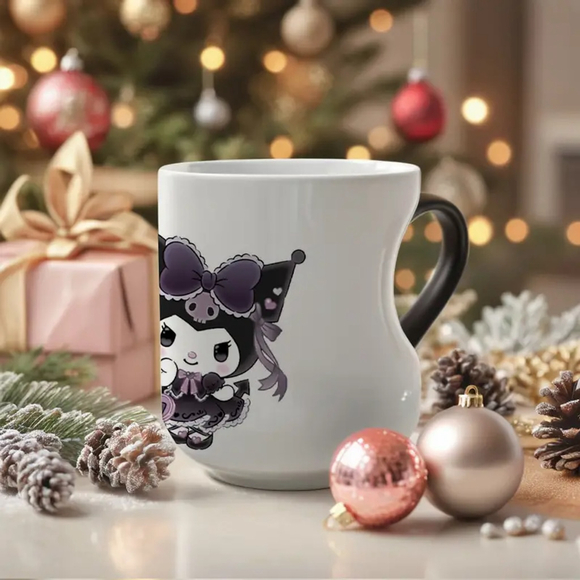 Kuromi Mug, 11oz, Magic Mug, turns from Black to white when hot #K3 - Picture 6 of 7
